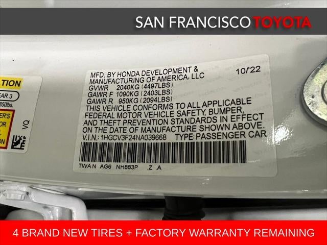 2022 Honda Accord Hybrid Sport