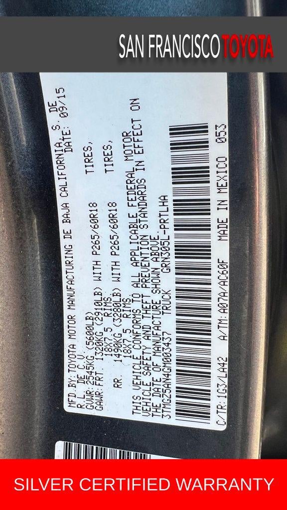 2016 Toyota Tacoma Limited V6