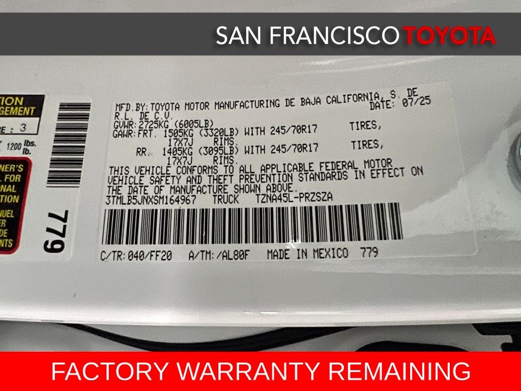 2025 Toyota Tacoma SR5