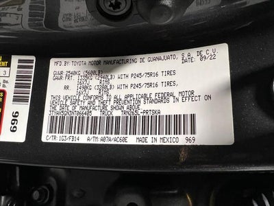 2022 Toyota Tacoma SR