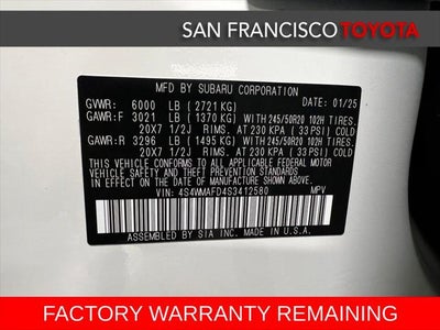 2025 Subaru Ascent Onyx Edition