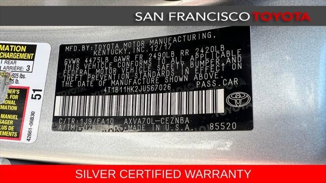 2018 Toyota Camry LE