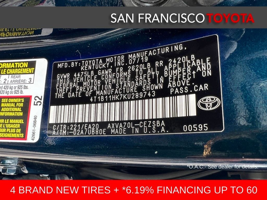 2019 Toyota Camry SE