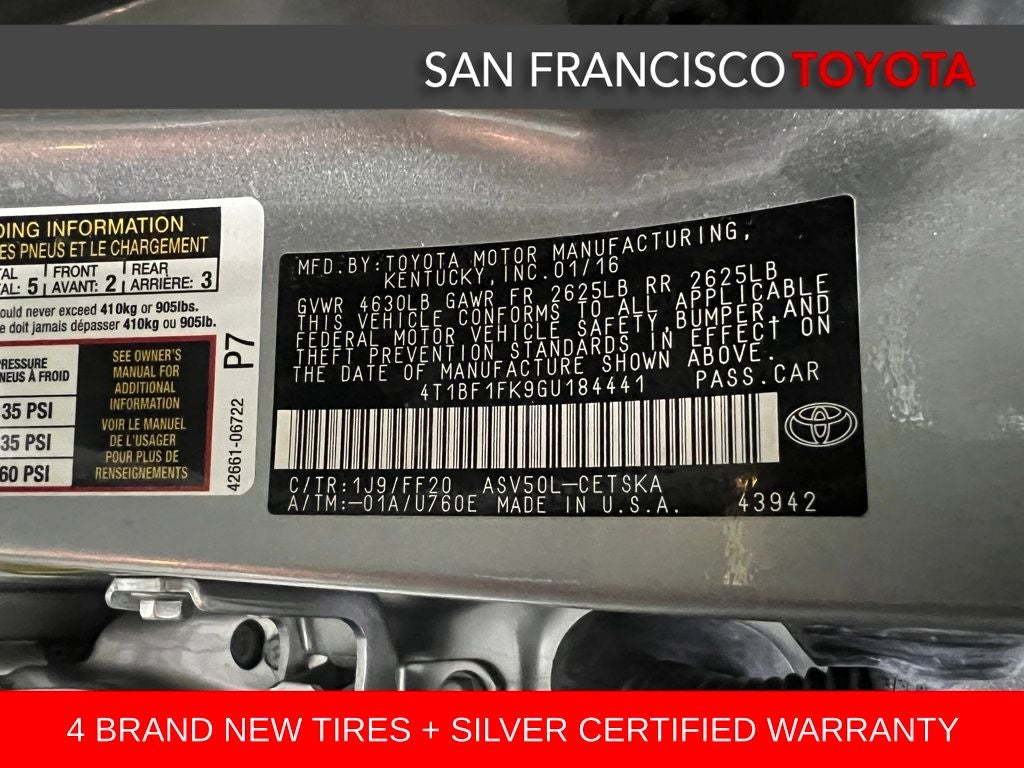 2016 Toyota Camry SE