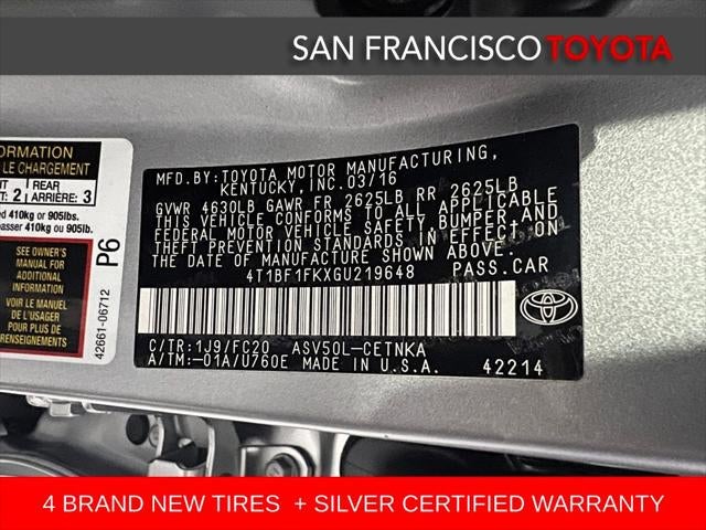 2016 Toyota Camry LE