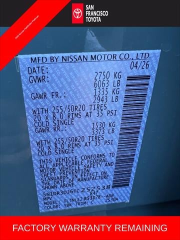 2026 Nissan Pathfinder Platinum