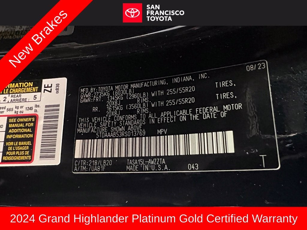 2024 Toyota Grand Highlander Platinum