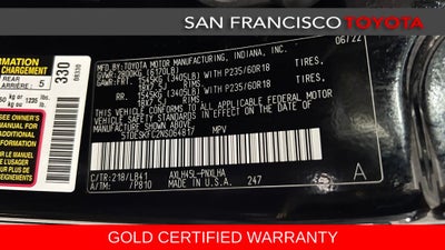 2022 Toyota Sienna Platinum 7 Passenger