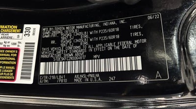 2022 Toyota Sienna Platinum 7 Passenger