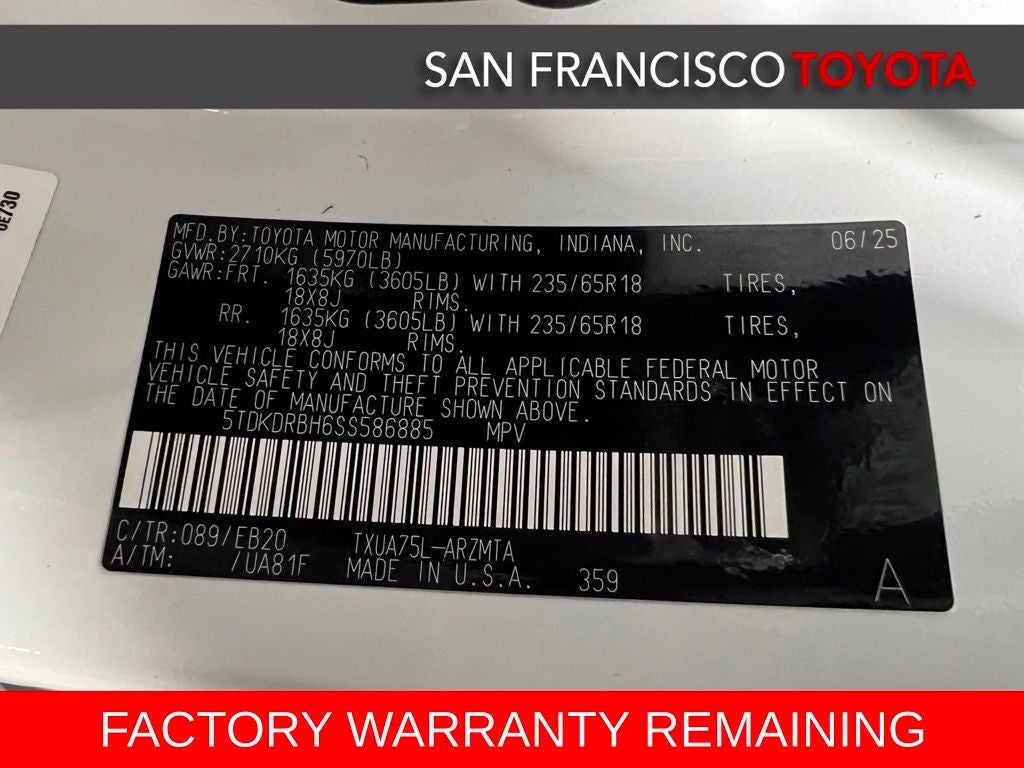 2025 Toyota Highlander XLE