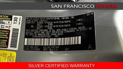 2016 Toyota Sienna SE Premium 8 Passenger