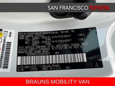 2025 Toyota Sienna XLE 8 Passenger