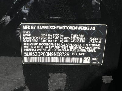 2022 BMW X3 xDrive30i