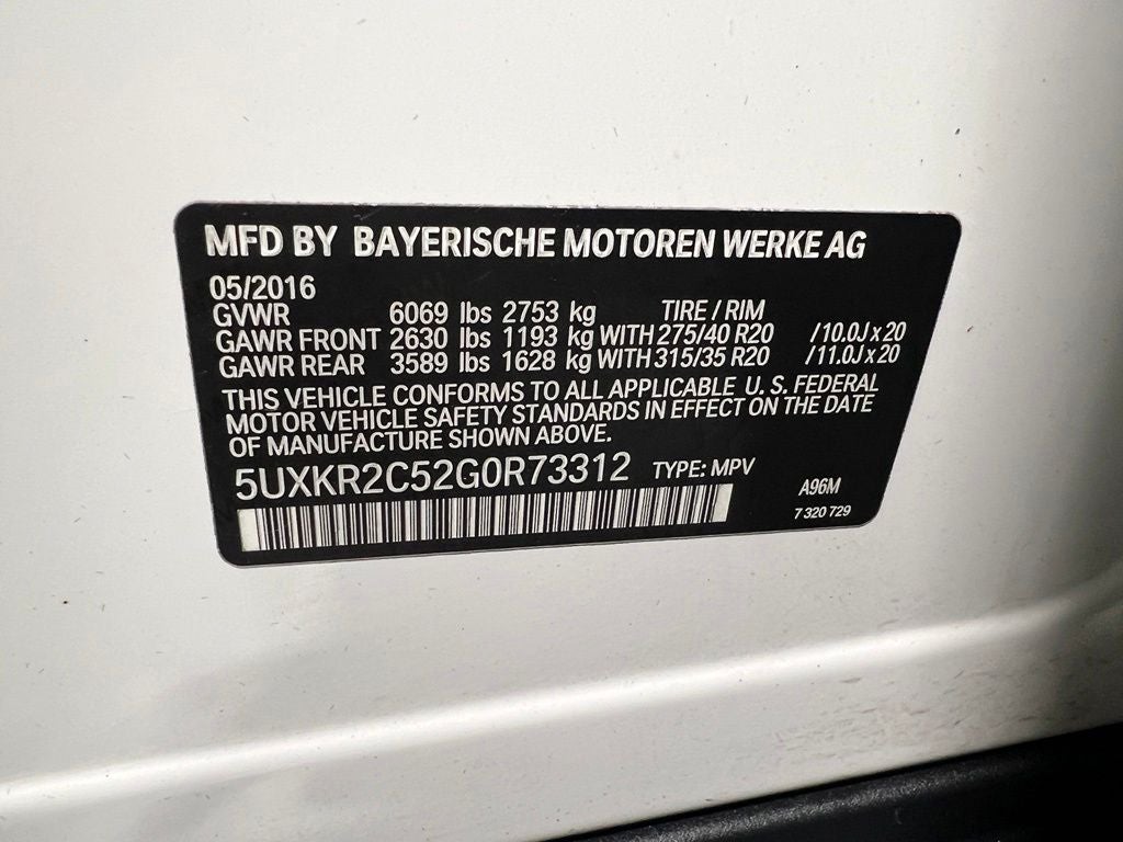 2016 BMW X5 sDrive35i
