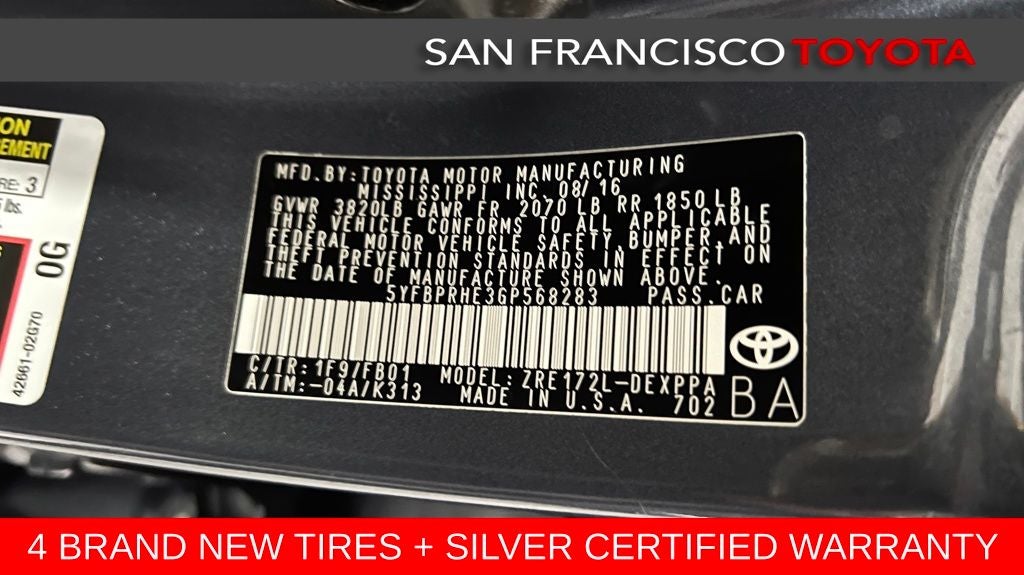 2016 Toyota Corolla LE ECO