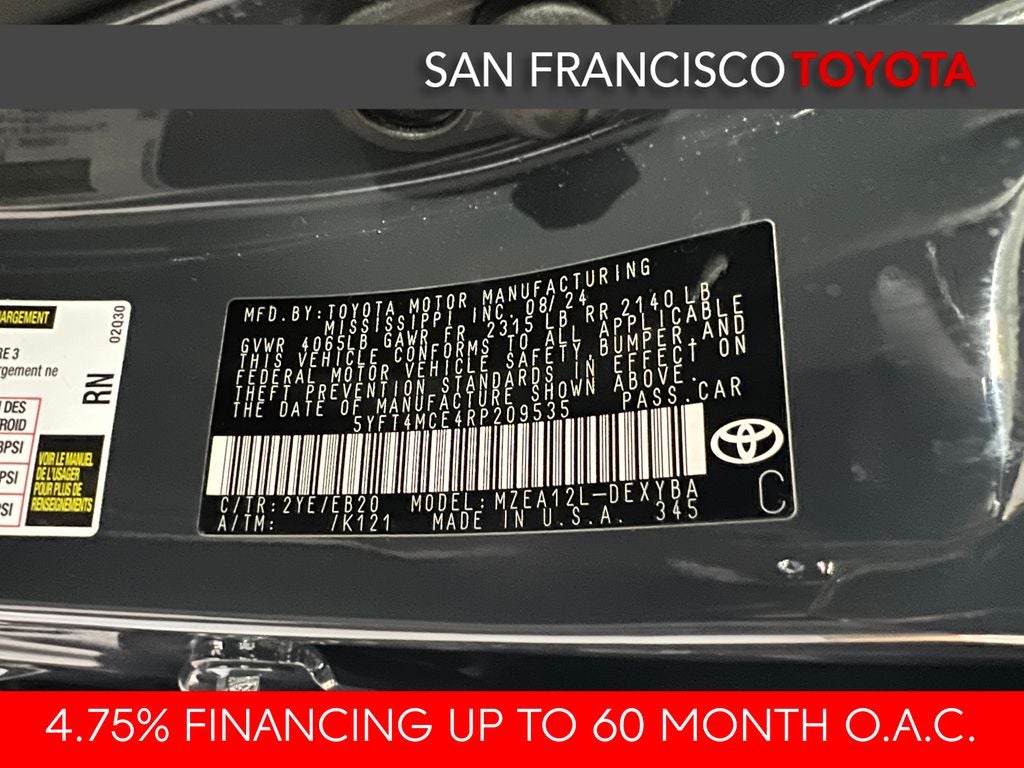 2024 Toyota Corolla XSE