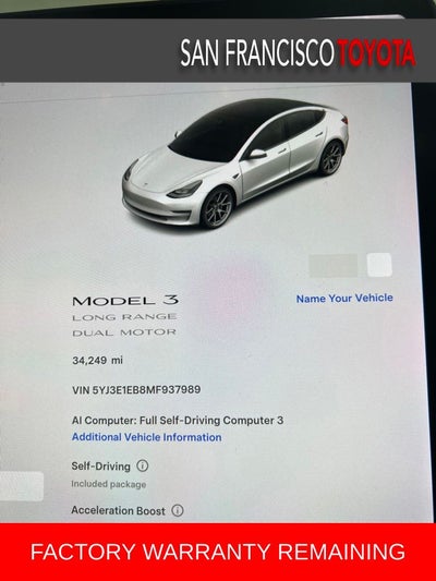 2021 Tesla Model 3 Long Range