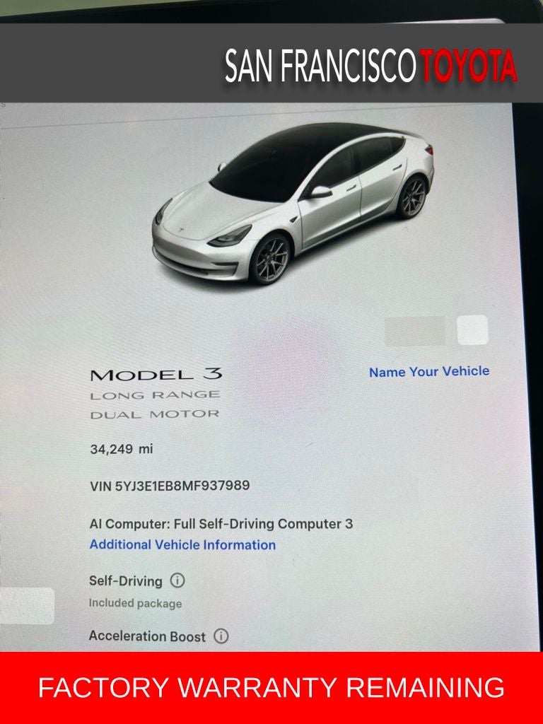 2021 Tesla Model 3 Long Range