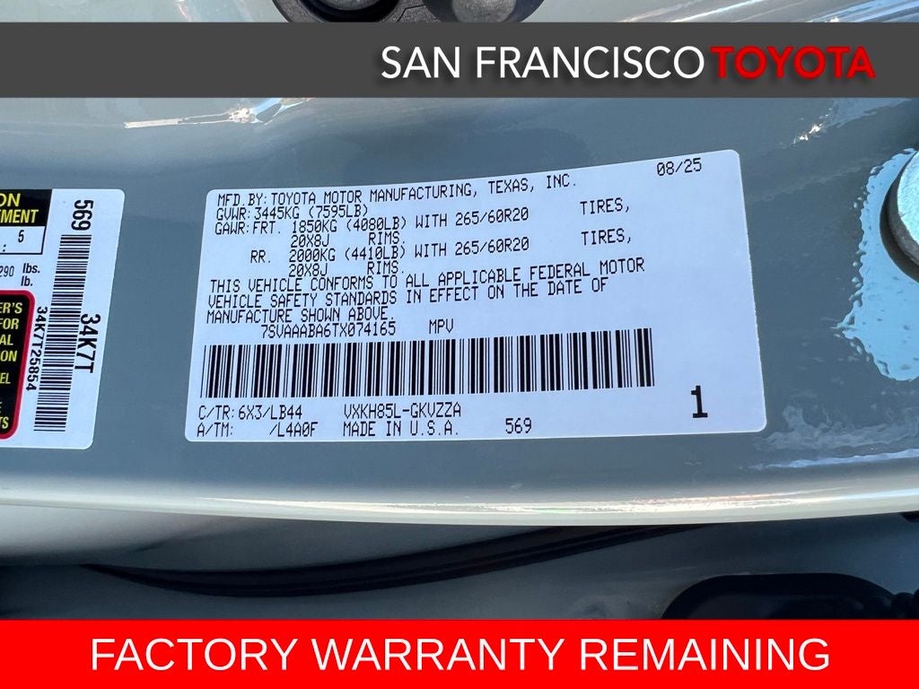 2026 Toyota Sequoia 1794 Edition