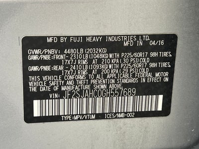 2016 Subaru Forester 2.5i Limited