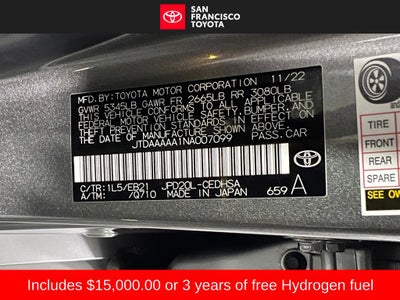 2022 Toyota Mirai Limited