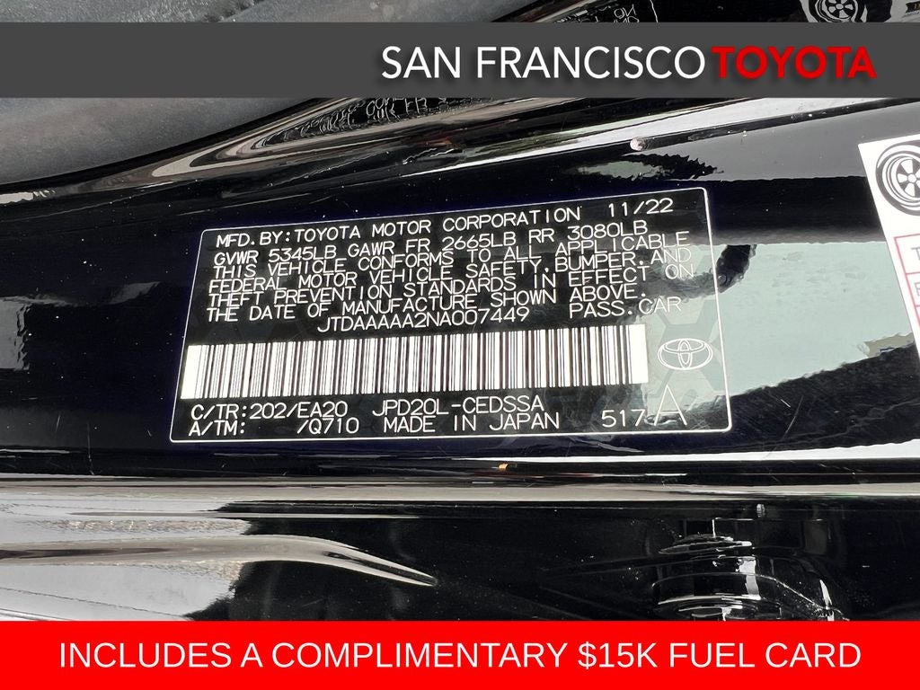 2022 Toyota Mirai XLE