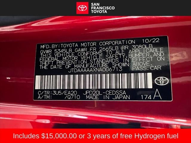 2022 Toyota Mirai XLE