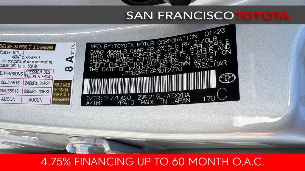 2023 Toyota Corolla Hybrid XLE