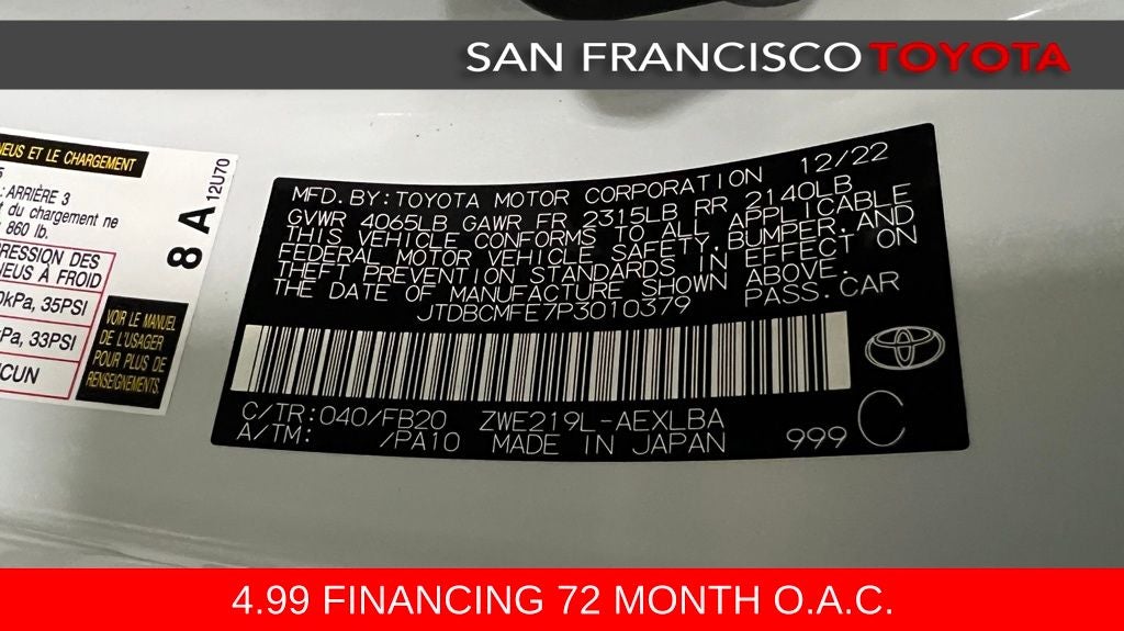 2023 Toyota Corolla Hybrid LE