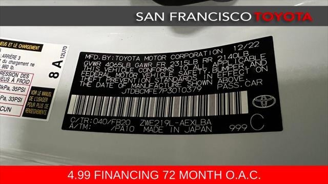 2023 Toyota Corolla Hybrid LE