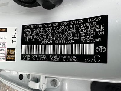 2022 Toyota Prius LE
