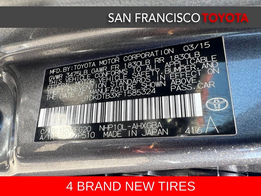 2015 Toyota Prius c Three