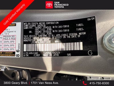 2024 Toyota Land Cruiser 4WD (Natl)