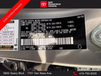 2024 Toyota Land Cruiser 4WD (Natl)