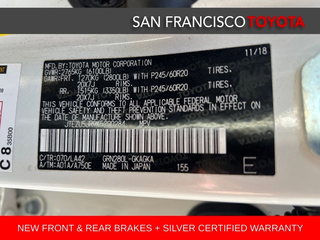 2019 Toyota 4Runner Limited