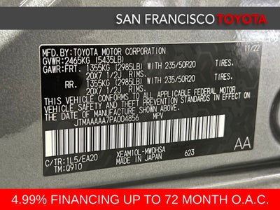 2023 Toyota bZ4X Limited