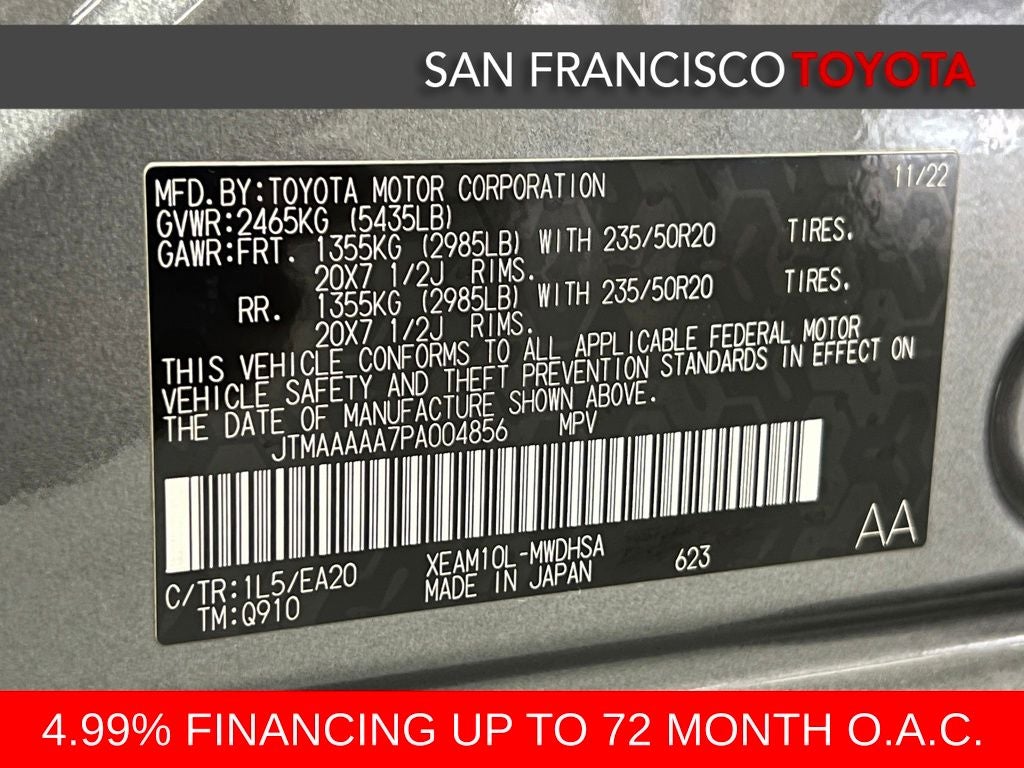 2023 Toyota bZ4X Limited