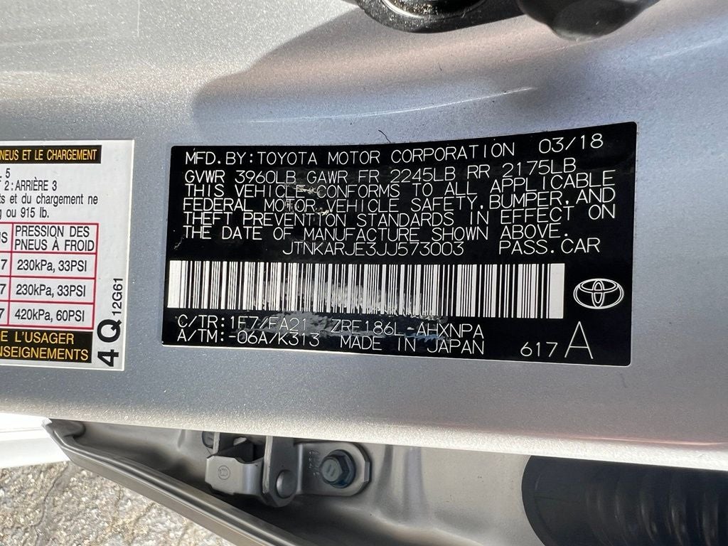 2018 Toyota Corolla iM Manual (Natl)