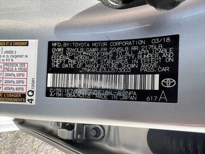 2018 Toyota Corolla iM Manual (Natl)