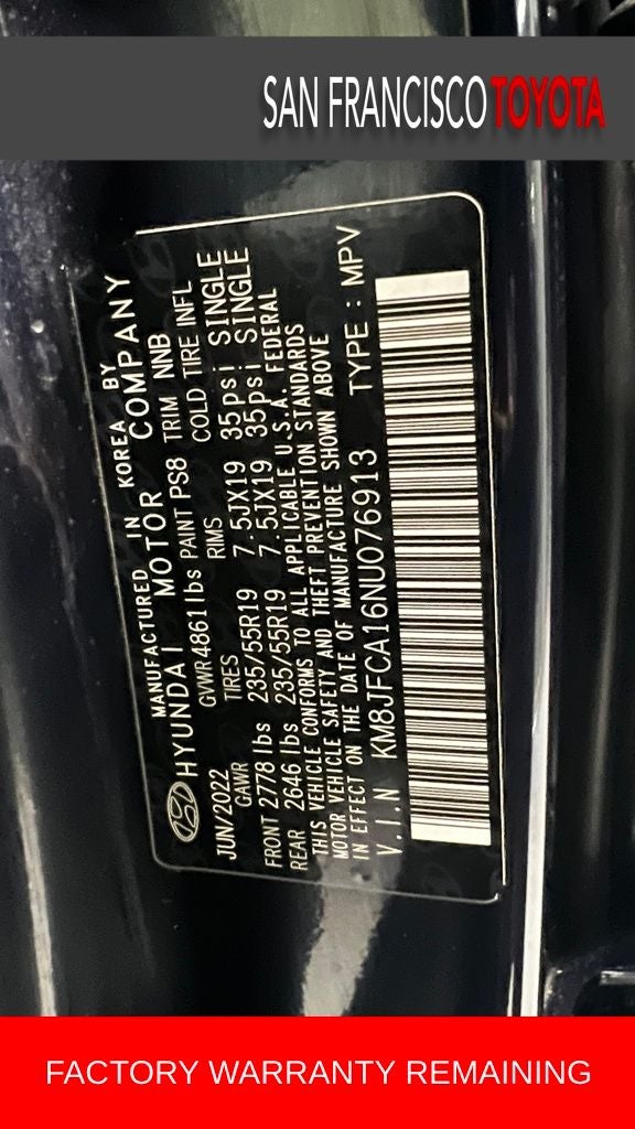 2022 Hyundai Tucson Hybrid SEL Convenience