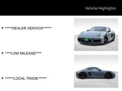 2018 Porsche 718 Cayman GTS