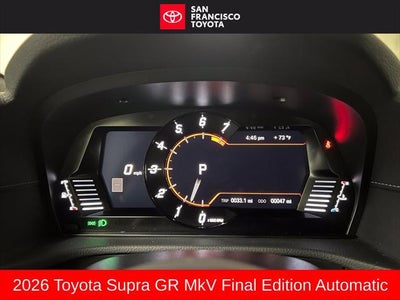 2026 Toyota GR Supra MkV Final Edition