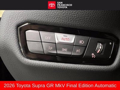 2026 Toyota GR Supra MkV Final Edition