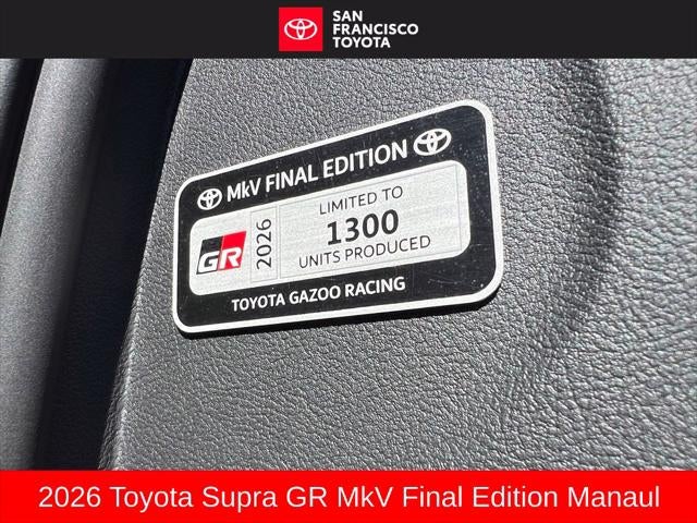 2026 Toyota GR Supra MkV Final Edition