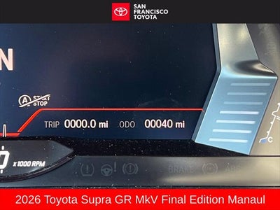 2026 Toyota GR Supra MkV Final Edition