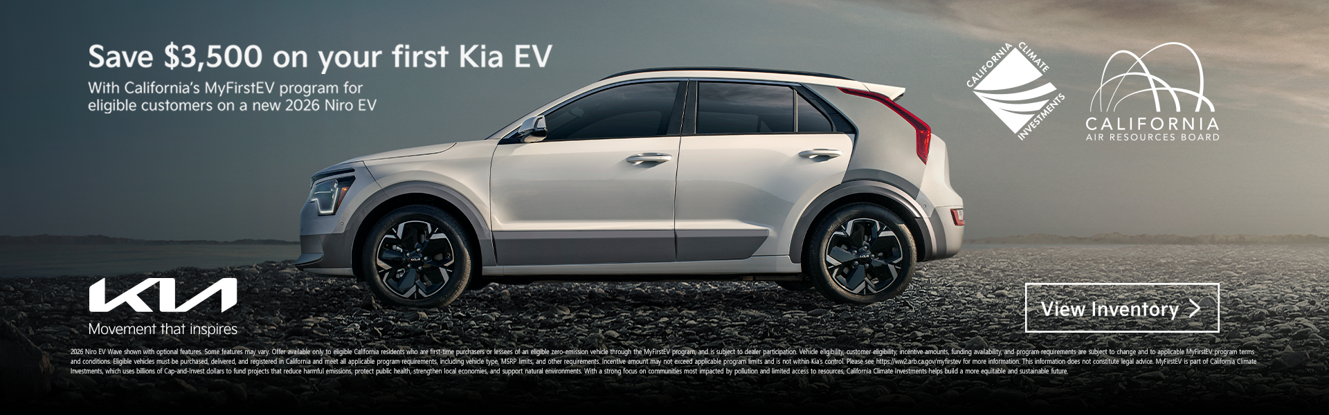 Save $3,500 on your first Kia EV 