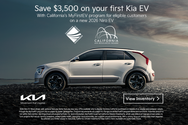 Save $3,500 on your first Kia EV