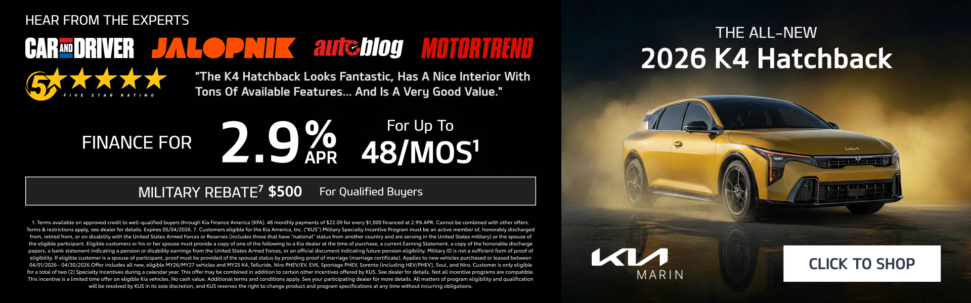 2026 Kia K4 Hatchback
