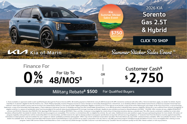 2026 Kia Sorento Gas 2.5T & Hybrid