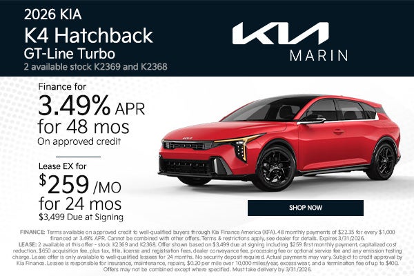 2026 Kia K4 Hatchback